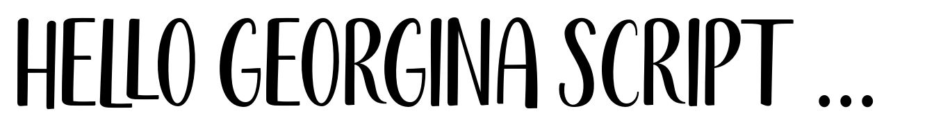 Hello Georgina Script Regular Sans